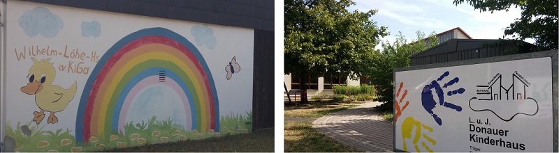 Bildkollage Kindergärten