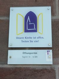 Unsere Kirche ist offen