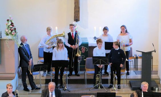 Applaus für Jungbläser und ~innen