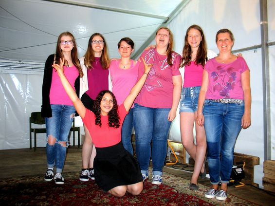 Chorelles, 1. Auftritt mit Barbara Walter, Sommerfest 09.07.2016