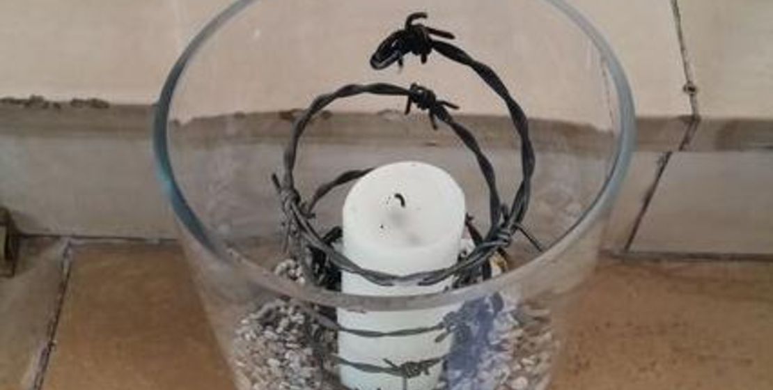 Stacheldrahtkerze in Christuskirche