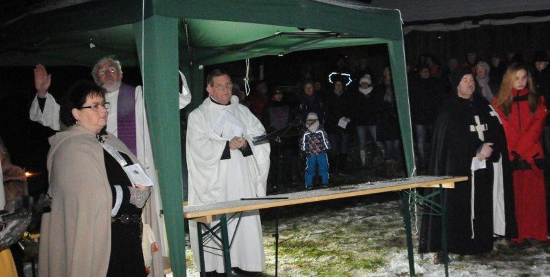 Burgweihnacht 17.12.2017, Segen, Foto: S. Mandel
