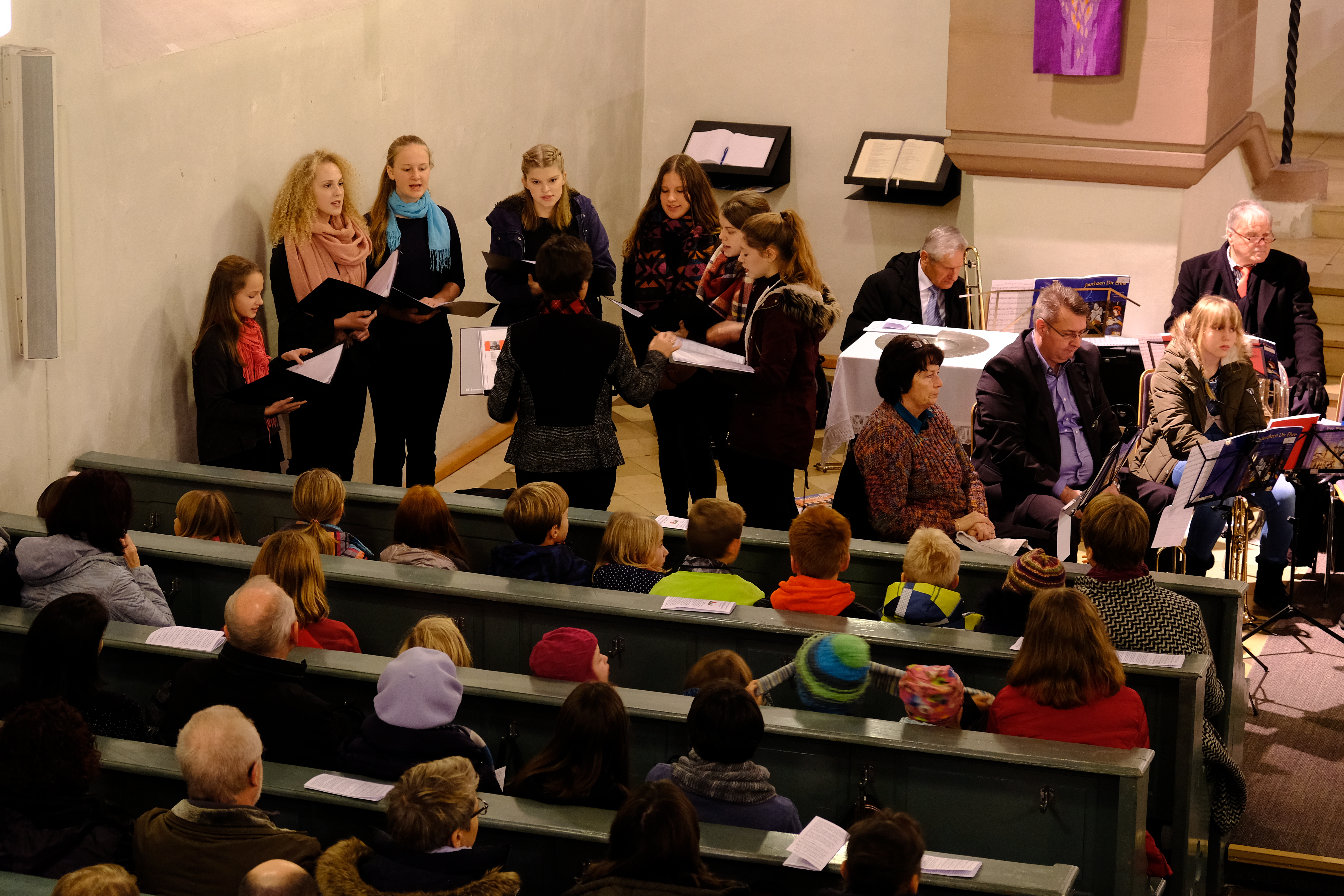 Adventssingen 2018 in der Christuskirche, Chorelles, Foto Eifler