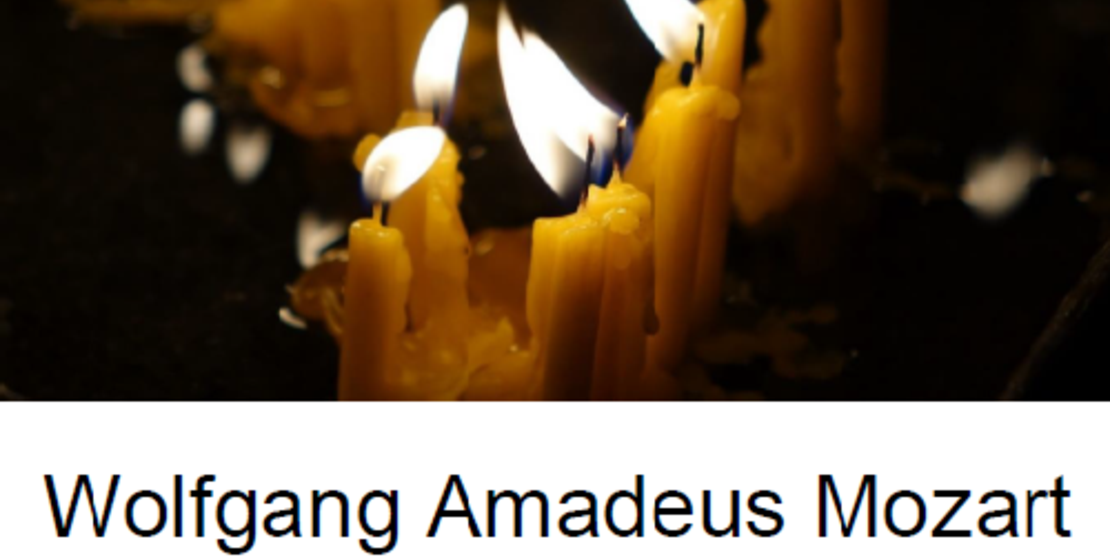 Plakatausschnitt Mozart Requien